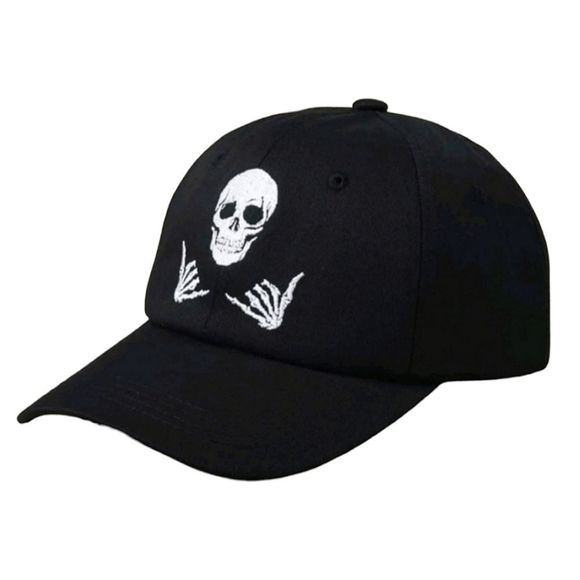 Other - Black Rock n Roll Skull Baseball Cap Hat